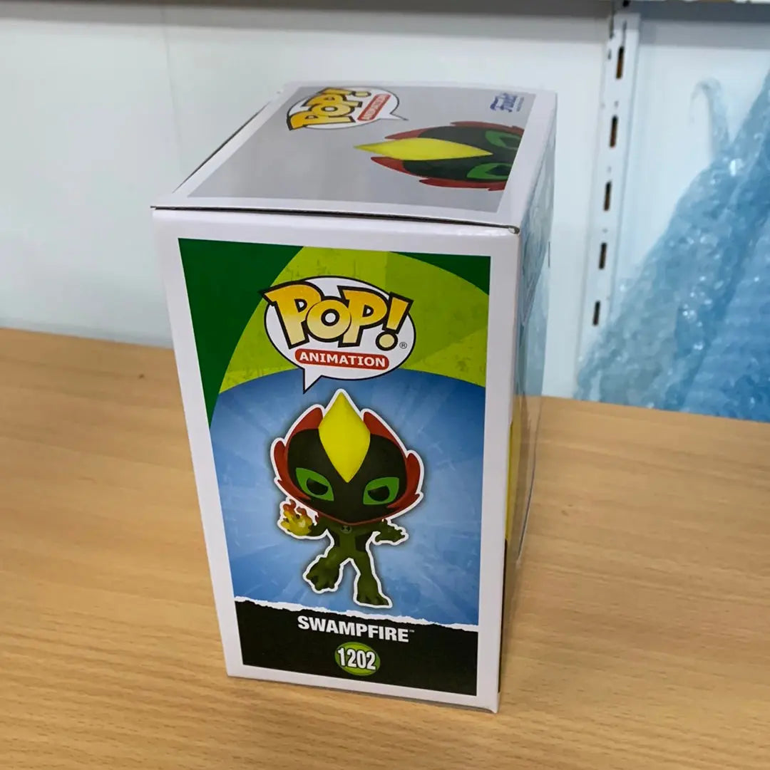 Funko Pop Vinyl - Ben 10: Alien Force - Swampfire #1202 NYCC 2022 FRENLY BRICKS - Open 7 Days