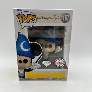 Funko POP! Walt Disney World 50 - Philharmagic Mickey Mouse #1167 - Diamond SE FRENLY BRICKS - Open 7 Days