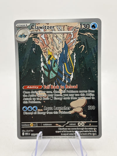 Clawitzer 141/132 Illustration Rare Mega Evolution Pokémon TCG (NM) — front