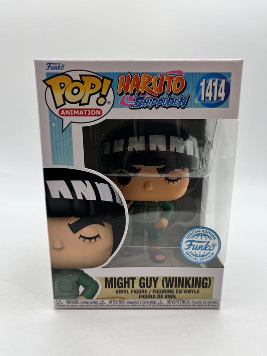 Funko POP! Animation Naruto Shippuden- Might Guy (Winking) #1414 - Vinyl Collectable FRENLY BRICKS - Open 7 Days