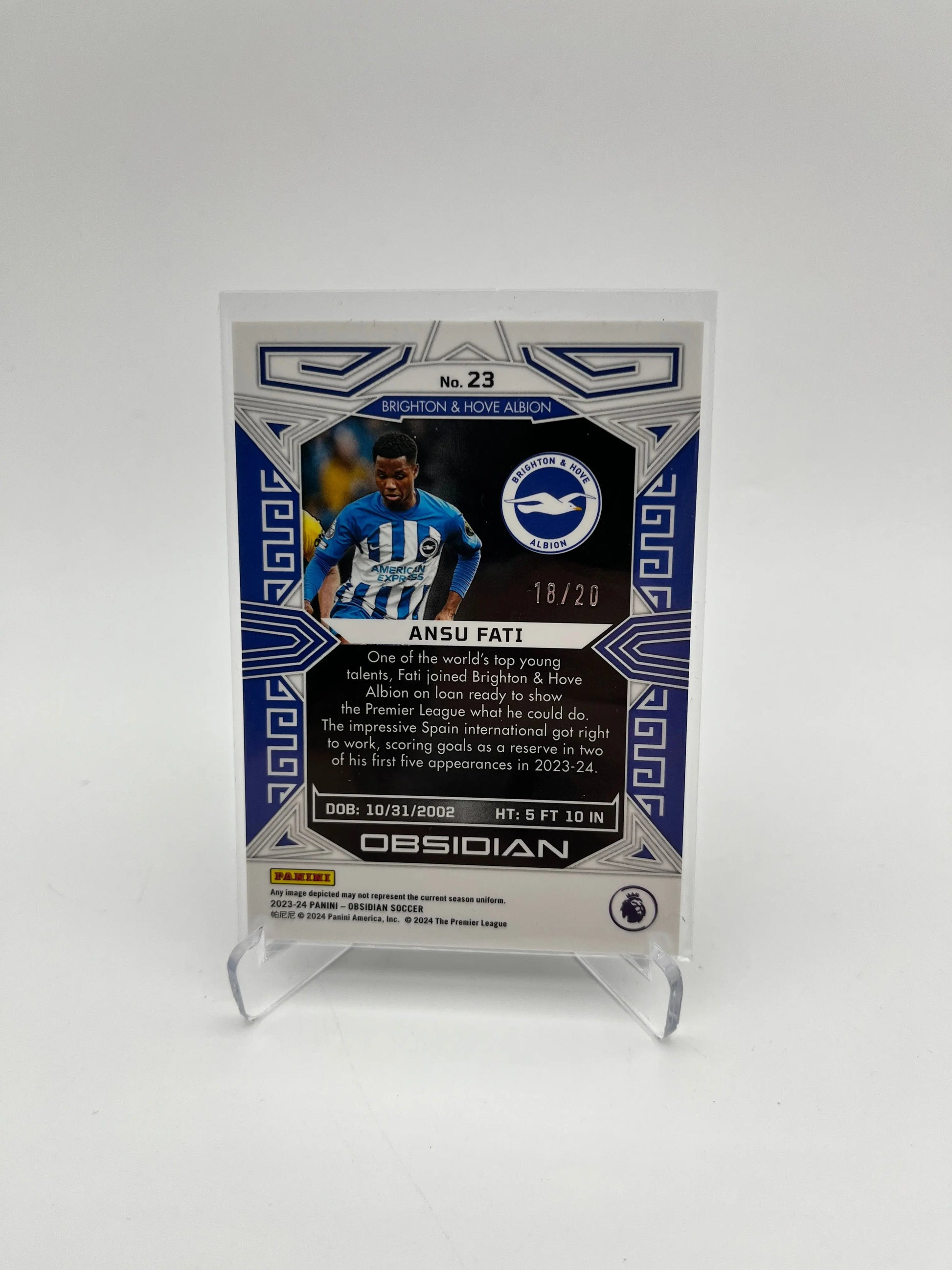 Soccer English Premier League Lot 2x Autos/Low Numbered/ FRENLY BRICKS - Open 7 Days