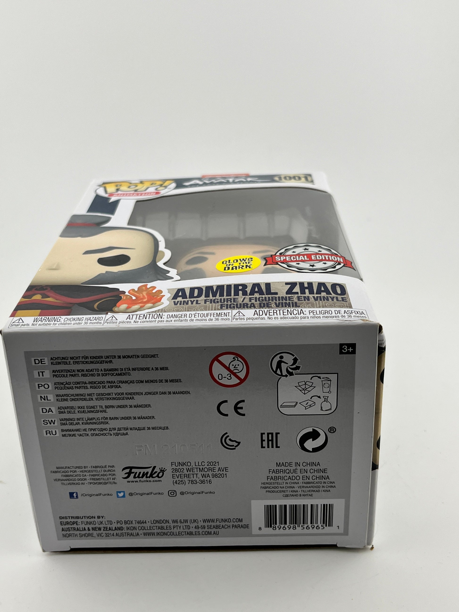 Funko POP! Animation Avatar The Last Airbender - Admiral Zhao #1001 - Glow Special Edition FRENLY BRICKS - Open 7 Days