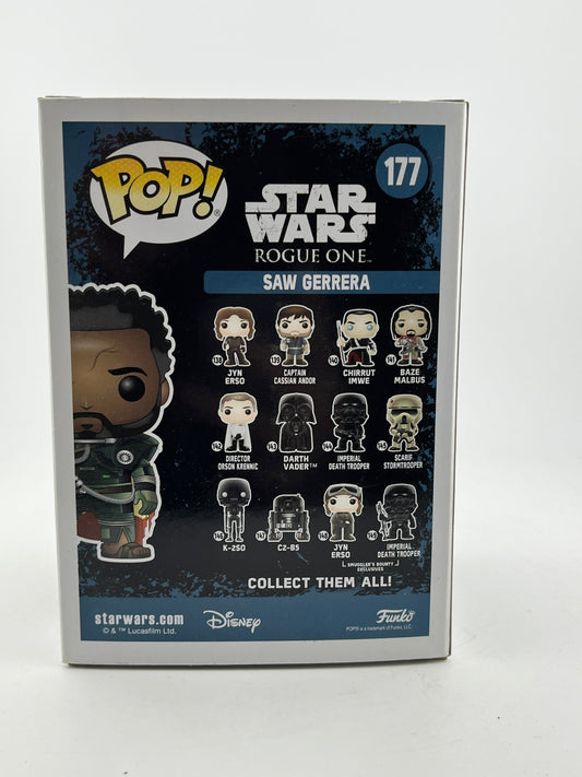 Funko POP! Star Wars - Saw Gerrera #177 - 2017 Fall Exclusive FRENLY BRICKS - Open 7 Days
