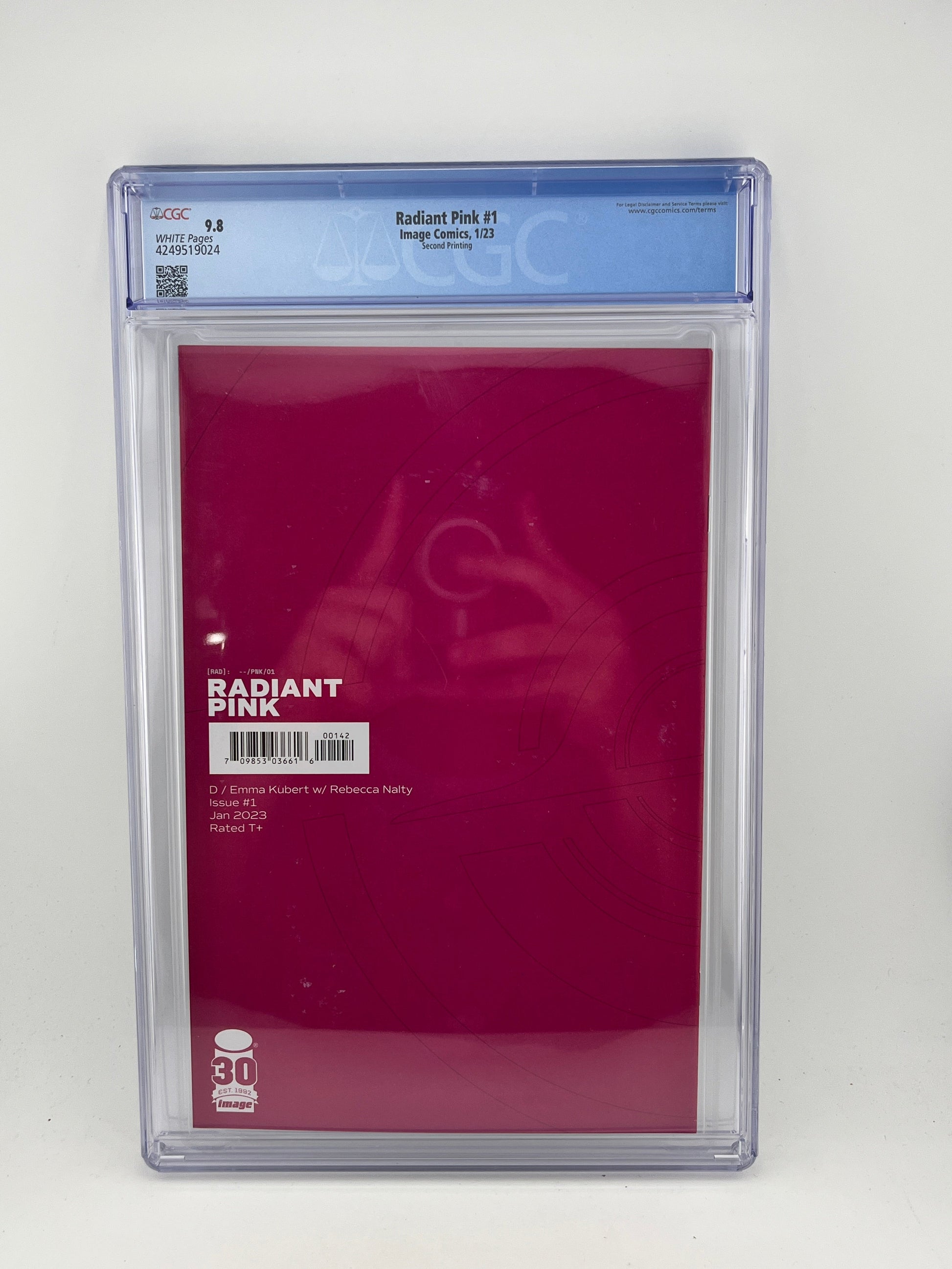 Radiant Pink #1 Spawn - Month Variant Emma Kubert - CGC Grade 9.8 FRENLY BRICKS - Open 7 Days