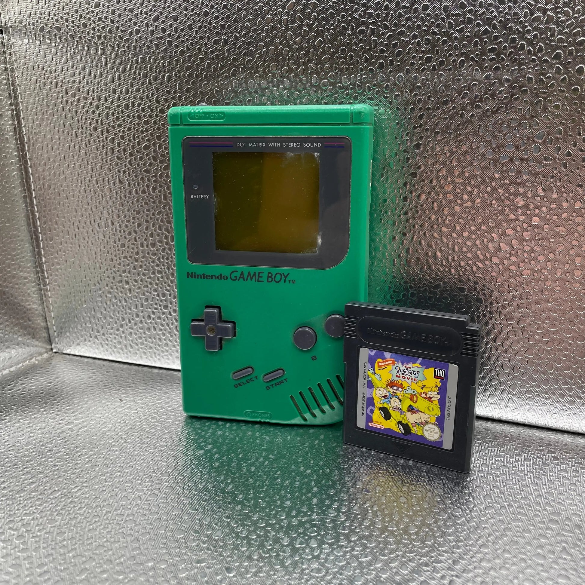 Original Gameboy DMG Green Play it Loud Console + Rugrats Game PAL Working FRENLY BRICKS - Open 7 Days