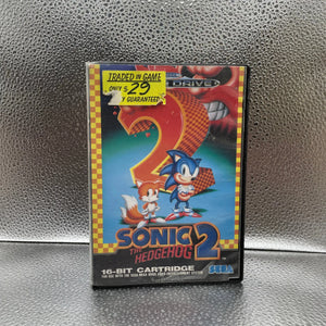 Sonic the Hedgehog 2 Sega Mega Drive Game In Case CIB Tested & Working PAL FRENLY BRICKS - Open 7 Days