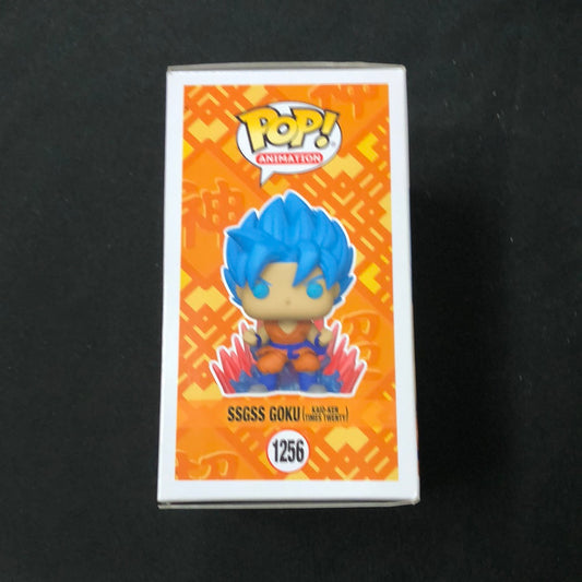 Funko Dragon Ball- SSGSS Goku (Kaio-ken Times Twenty) Glow Pop! Vinyl Figure #1256 FRENLY BRICKS - Open 7 Days