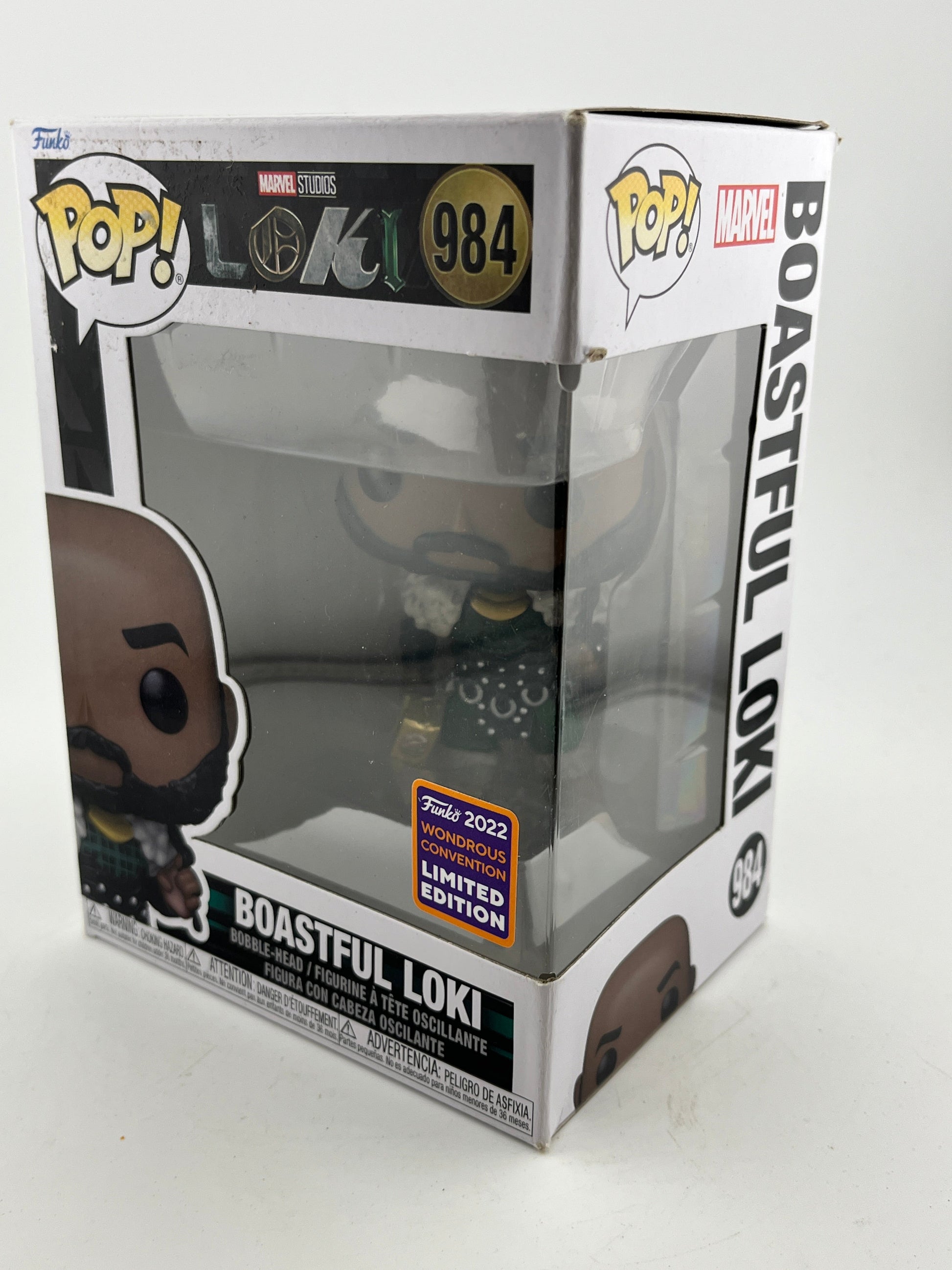 Funko POP! Marvel Loki - Boastful Loki #984 - 2022 Convention Limited Edition FRENLY BRICKS - Open 7 Days
