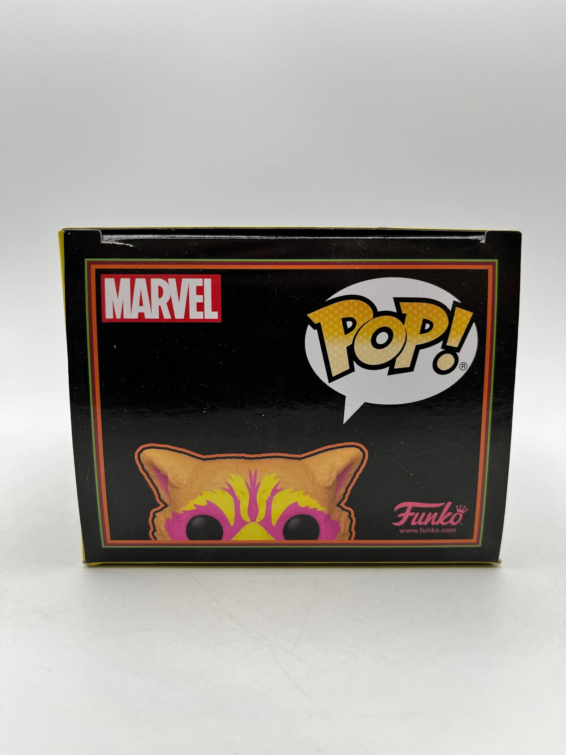 Funko POP! Marvel Guardians Of The Galaxy Vol. 3 Rocket #1241 - Special Black Light Edition FRENLY BRICKS - Open 7 Days