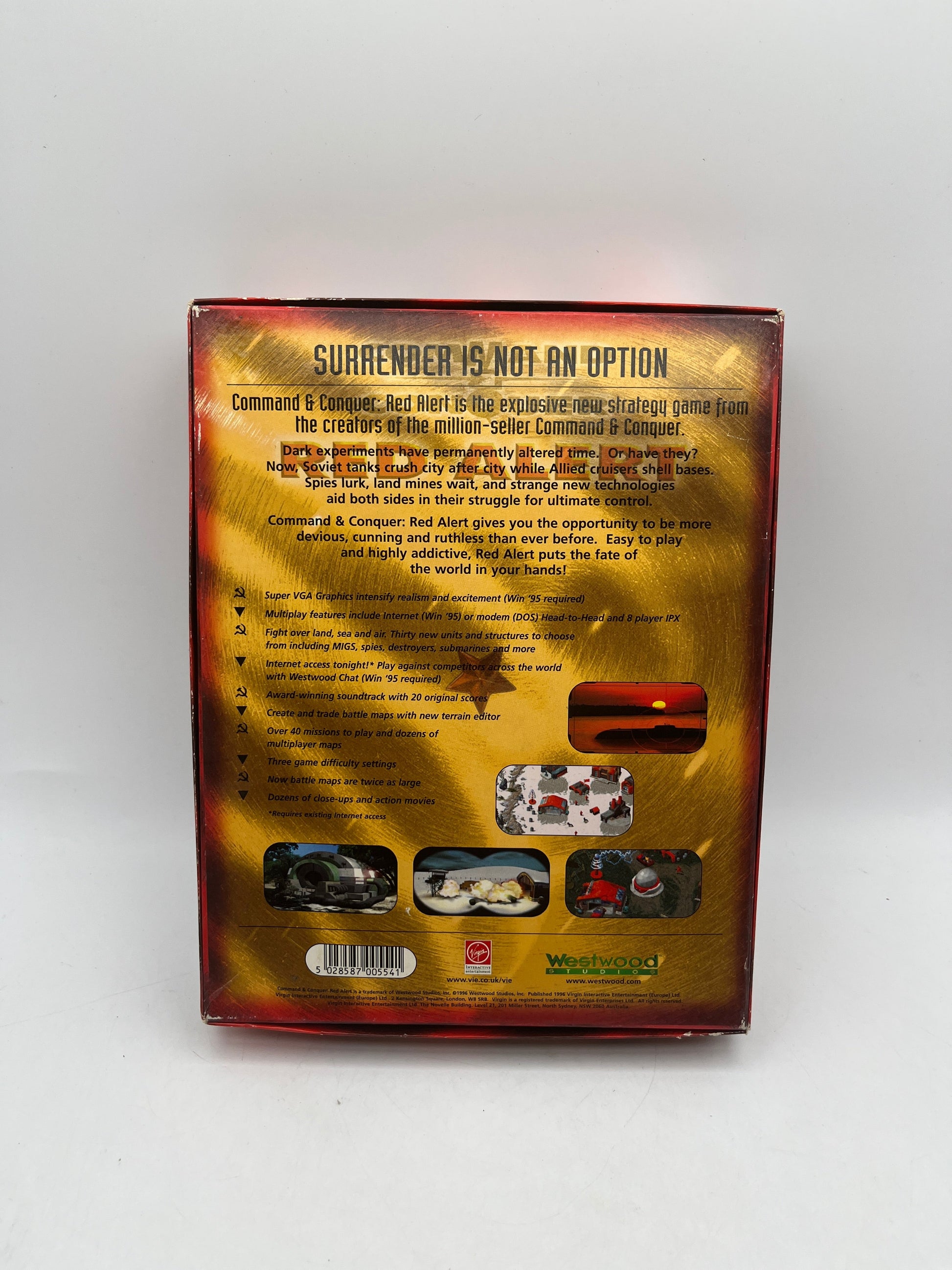 C&C Red Alert PC CD-Rom Big Box Classic Game Westwood Studios 1996 +combinedship FRENLY BRICKS - Open 7 Days