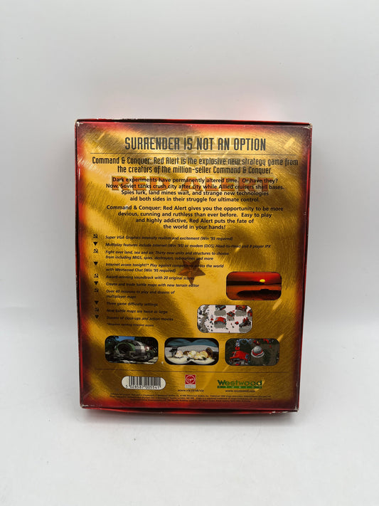 C&C Red Alert PC CD-Rom Big Box Classic Game Westwood Studios 1996 +combinedship FRENLY BRICKS - Open 7 Days