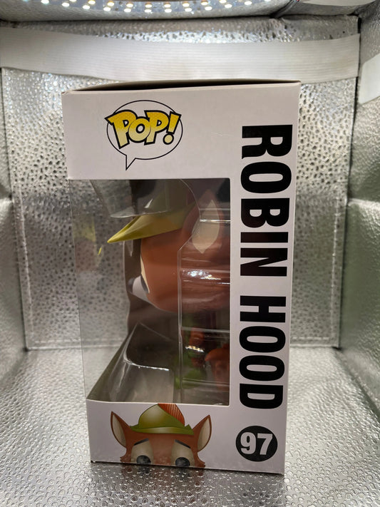 2014 Funko Disney ROBIN HOOD Pop! Vinyl Figure #97 (VAULTED/ Retired) FRENLY BRICKS - Open 7 Days