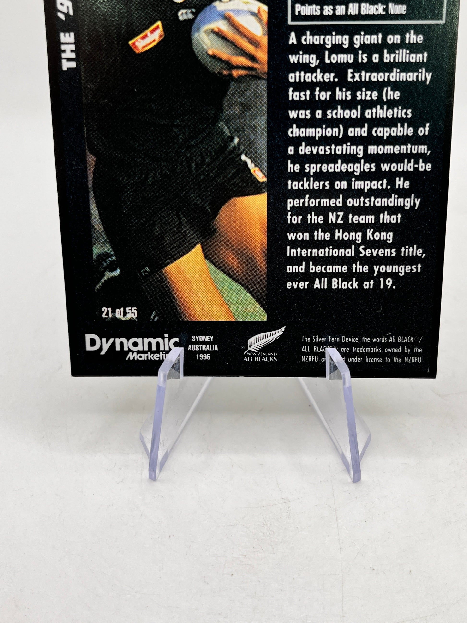 Johan Lomu - 1995 Dynamic Marketing Rugby Union Rookie RC Card NZ All Blacks #21 FRENLY BRICKS - Open 7 Days