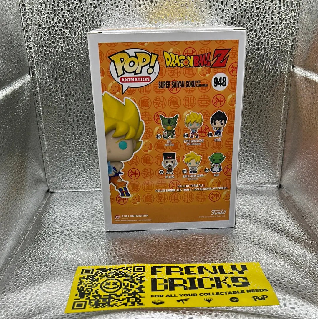 Pop Vinyl Dragon Ball Z 948 Super Saiyan Goku With Kamehameha FRENLY BRICKS - Open 7 Days