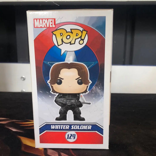 Marvel Funko Pop - Winter Soldier - Captain America: Civil War - No. 129 - FRENLY BRICKS - Open 7 Days