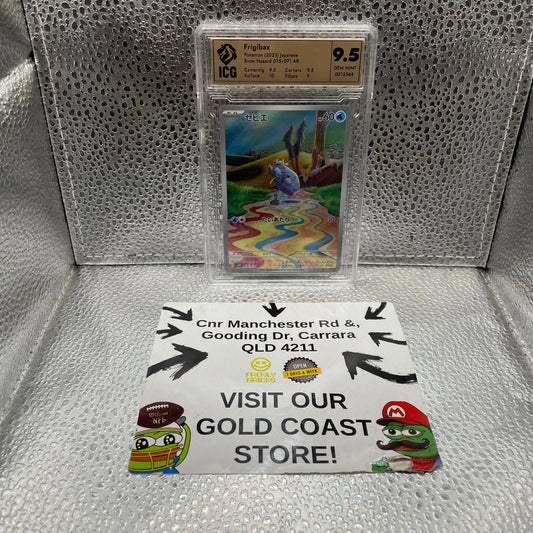 Frigibax Pokemon 2023 Japanese Snow Hazard 075/071 Pokemon TCG ICG 9.5 FRENLY BRICKS - Open 7 Days