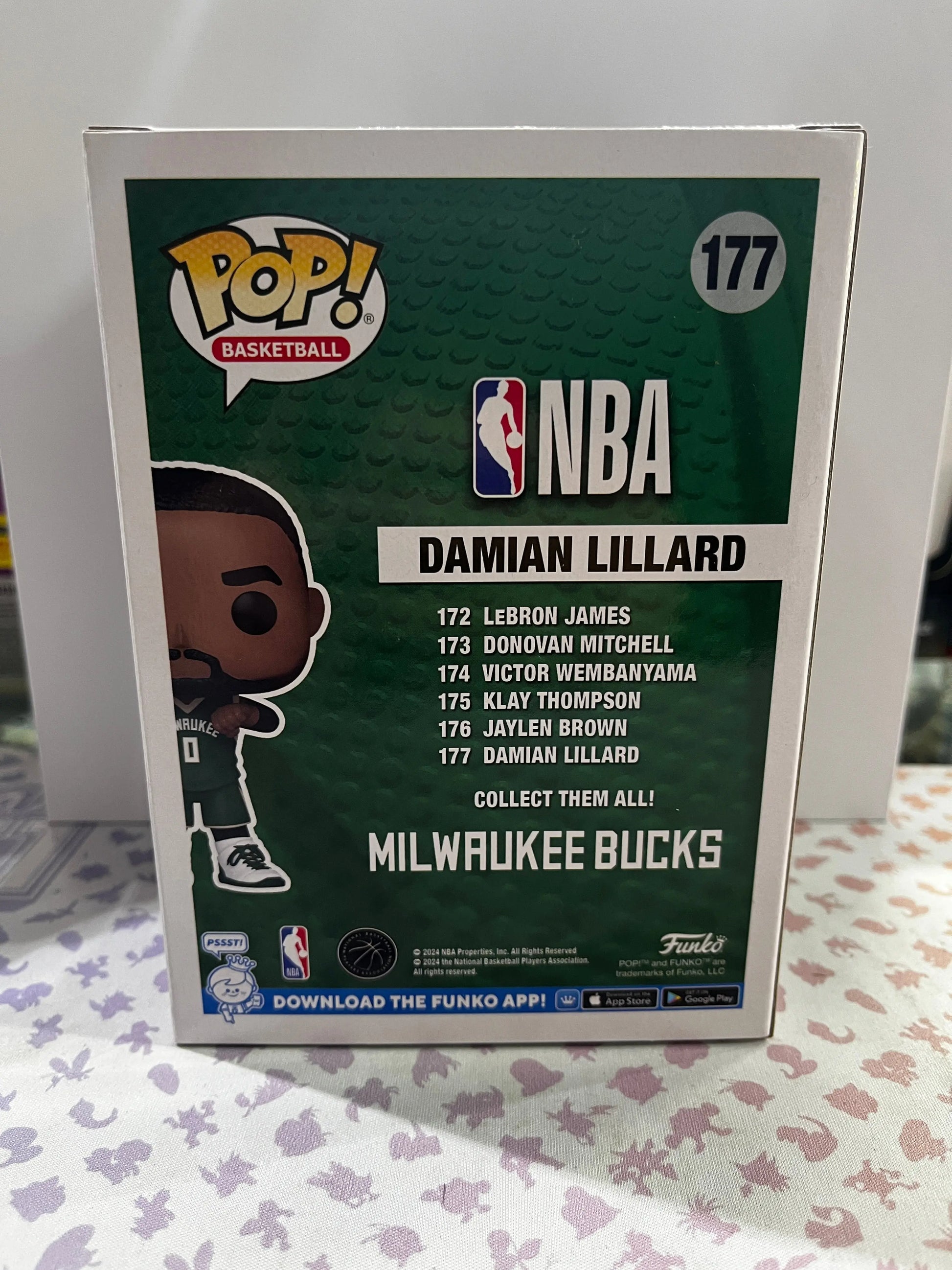 Funko Pop Vinyl Basketball Milwaukee Bucks Damian Lillard #177 FRENLY BRICKS - Open 7 Days