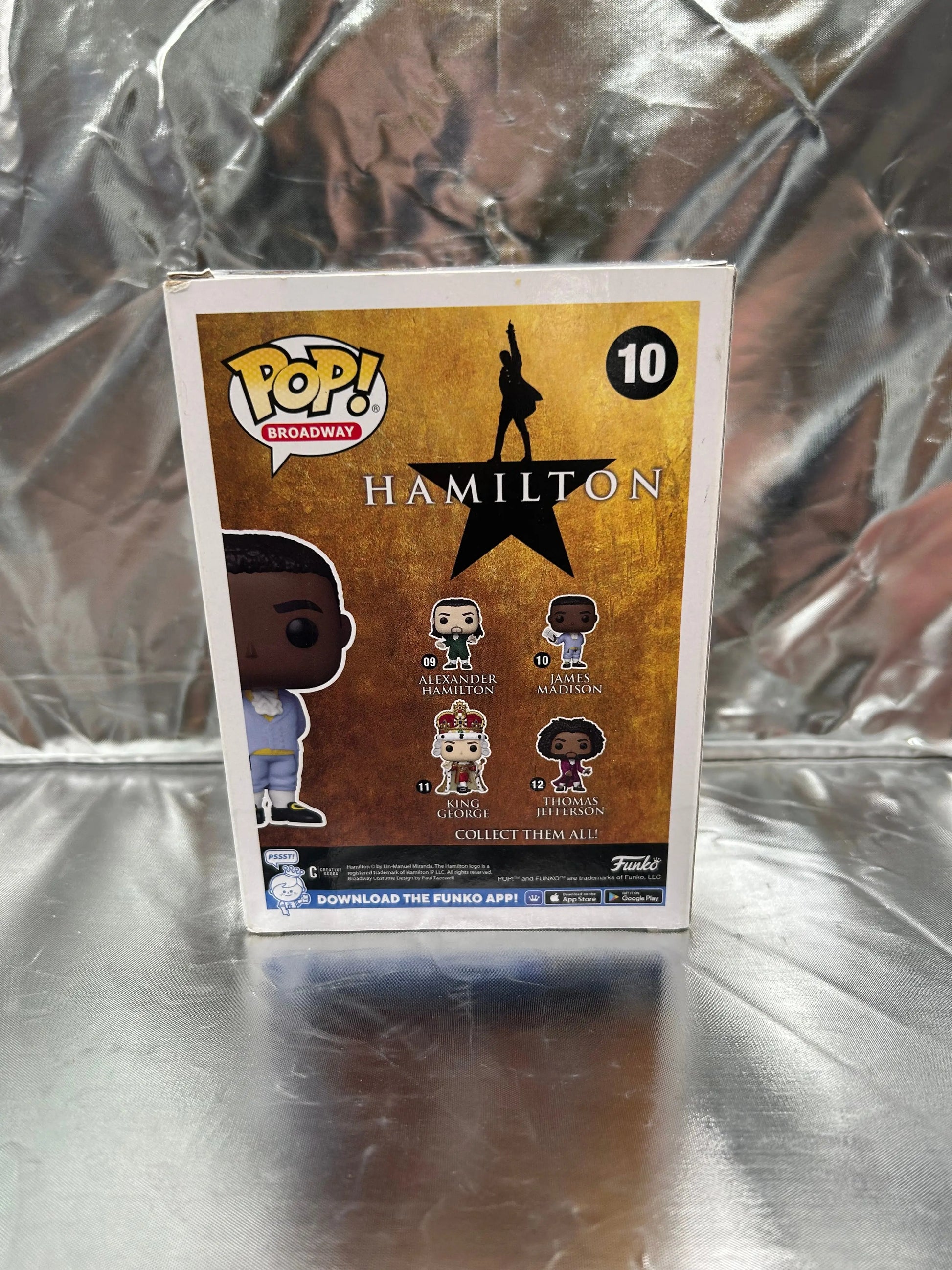 Funko POP Broadway- Hamilton- James Madison #10 FRENLY BRICKS - Open 7 Days