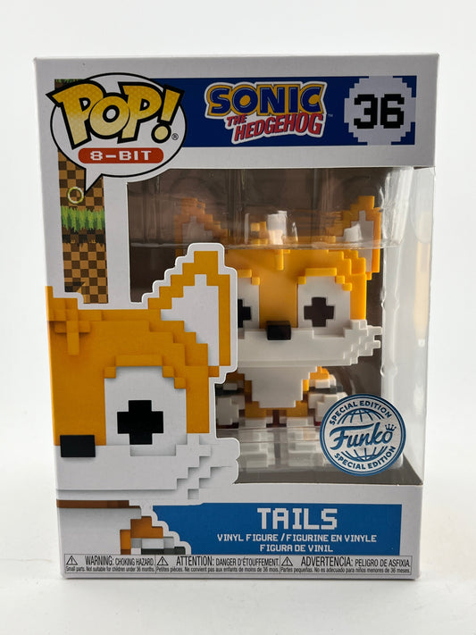Funko POP! 8-Bit Sonic The Hedgehog - Tails #36 - Special Edition FRENLY BRICKS - Open 7 Days