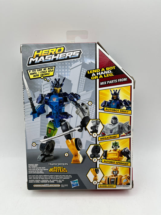 Hasbro Transformers - Hero Mashers - AutoBot Drift - Factory Sealed FRENLY BRICKS - Open 7 Days