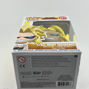 Funko POP! Animation My Hero Academia - All Might (Weakened) #371 - Vinyl Collectable FRENLY BRICKS - Open 7 Days