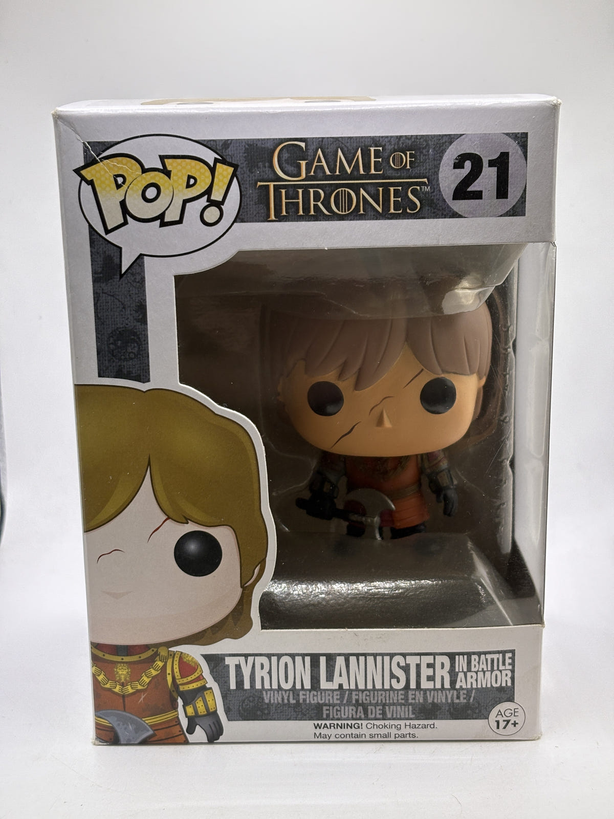 Funko POP! Game of Thrones #21 Tyrion Lannister in Battle Armor Vinyl Figure - Box DMG — front image 1