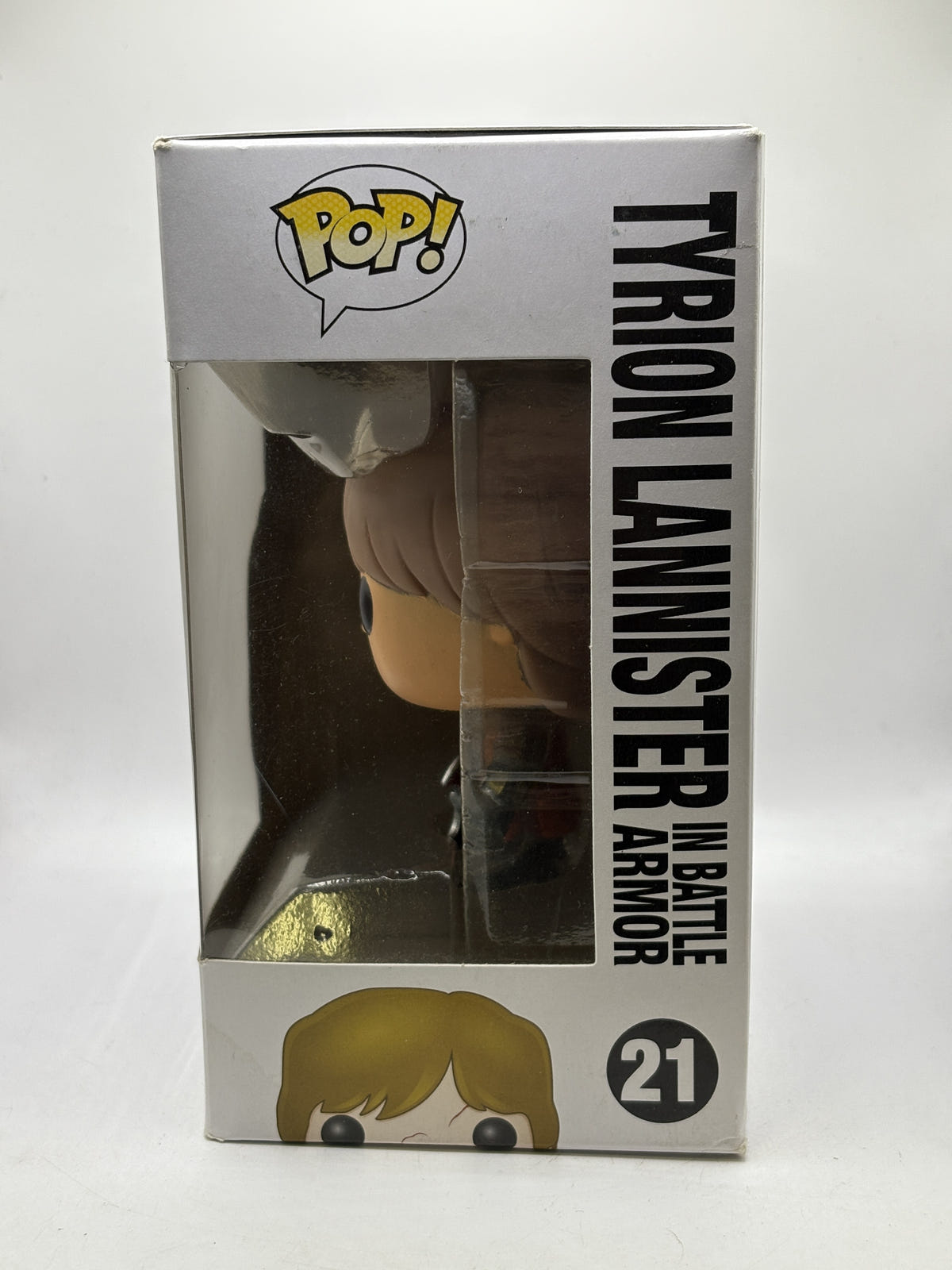 Funko POP! Game of Thrones #21 Tyrion Lannister in Battle Armor Vinyl Figure - Box DMG — right image 2