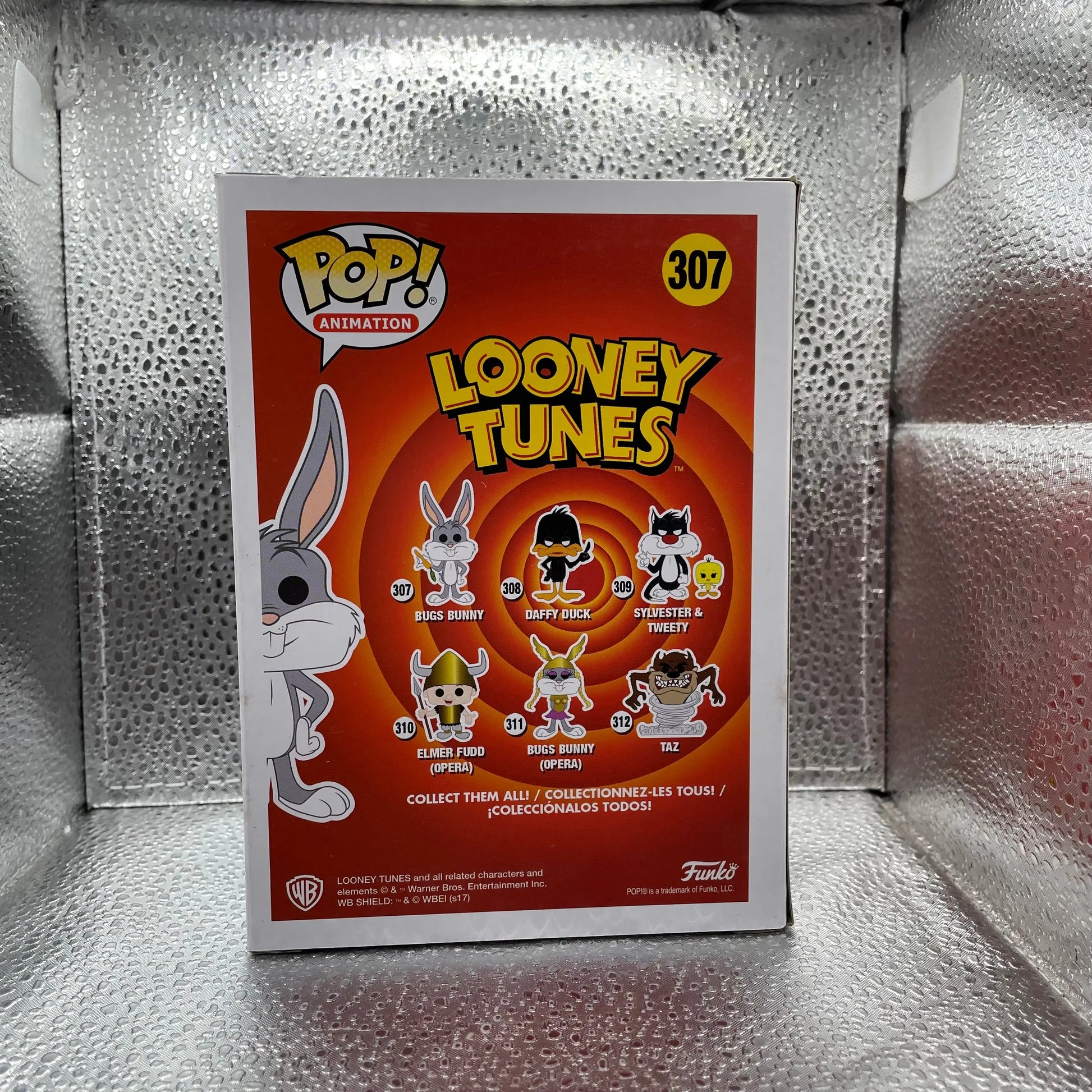 Funko POP! Animation Looney Tunes Bugs Bunny Flocked #307 Vinyl Figure DAMAGED FRENLY BRICKS - Open 7 Days