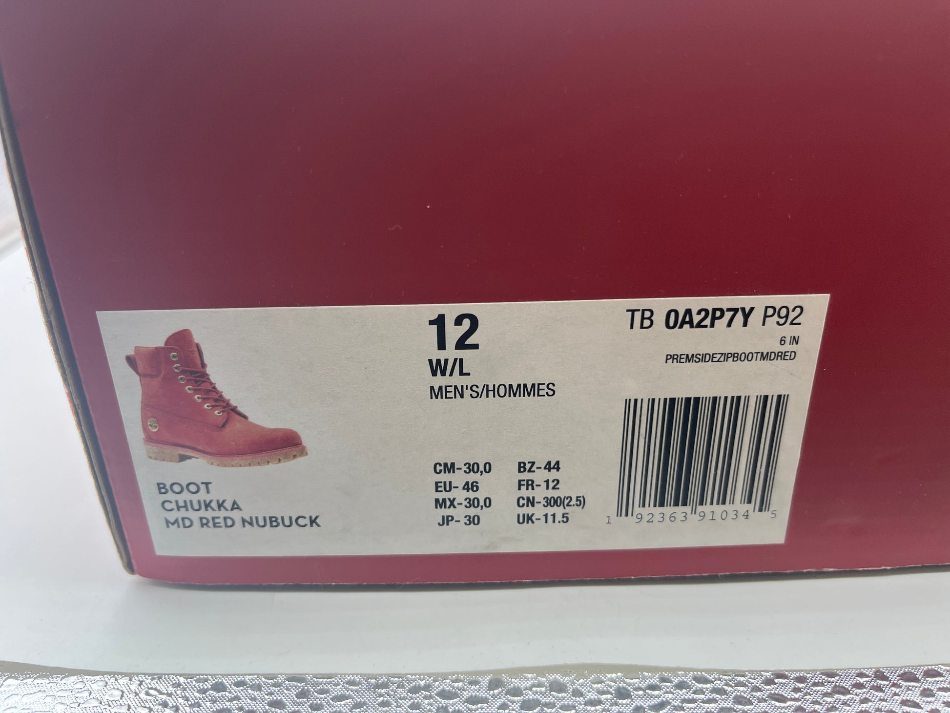 US12 - Culture Kings x Timberland Premium Boots 'Red Gold' FRENLY BRICKS - Open 7 Days