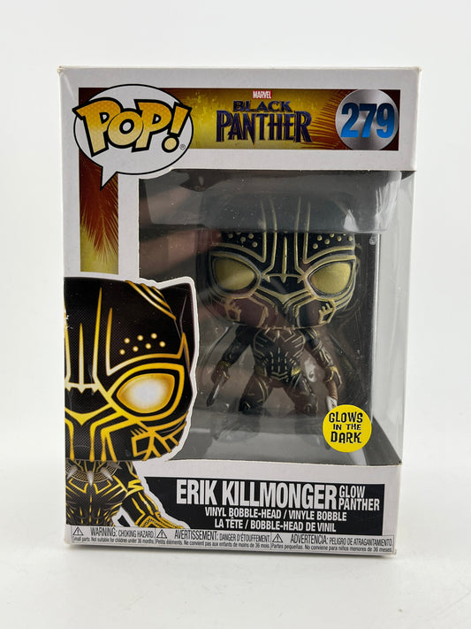 Funko POP! Marvel Black Panther - Erik Killmonger #279 - Glow Vinyl Collectable FRENLY BRICKS - Open 7 Days