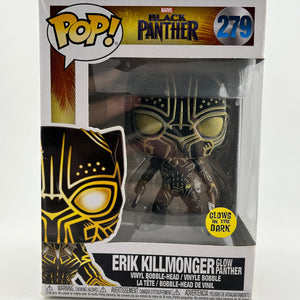 Funko POP! Marvel Black Panther - Erik Killmonger #279 - Glow Vinyl Collectable FRENLY BRICKS - Open 7 Days