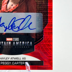 Upper Deck Marvel Infinity Saga - Allure Red Auto Hayley Atwell as Peggy Carter FRENLY BRICKS - Open 7 Days