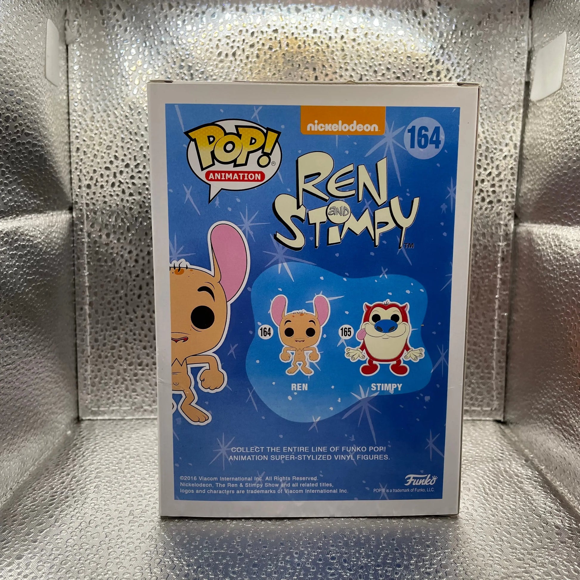 Funko Pop! Ren and Stimpy Animation Ren #164 Limited Chase White Chase FRENLY BRICKS - Open 7 Days