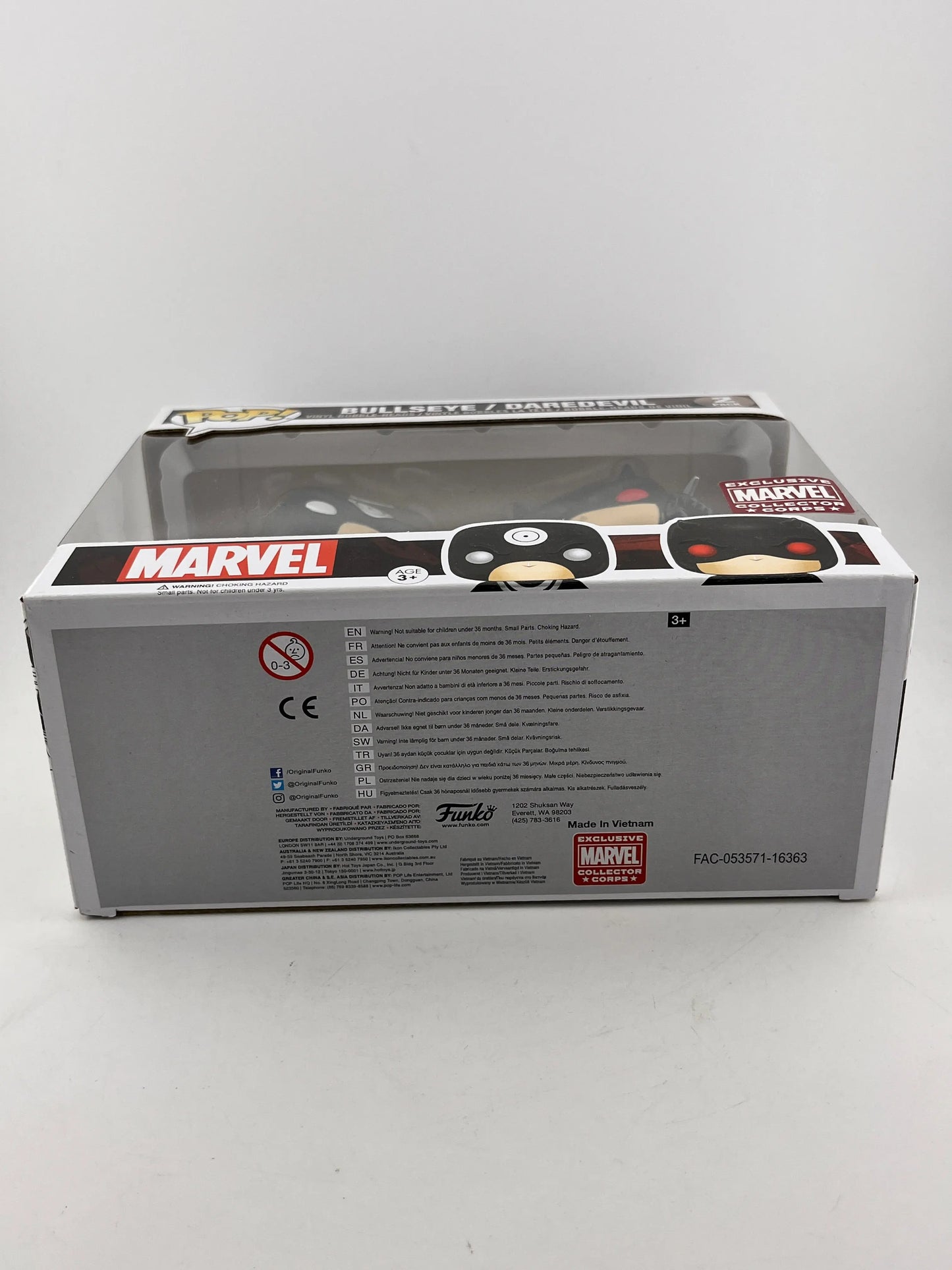 Funko POP! Marvel Bullseye/Daredevil (2 Pack) - Exclusive FRENLY BRICKS - Open 7 Days