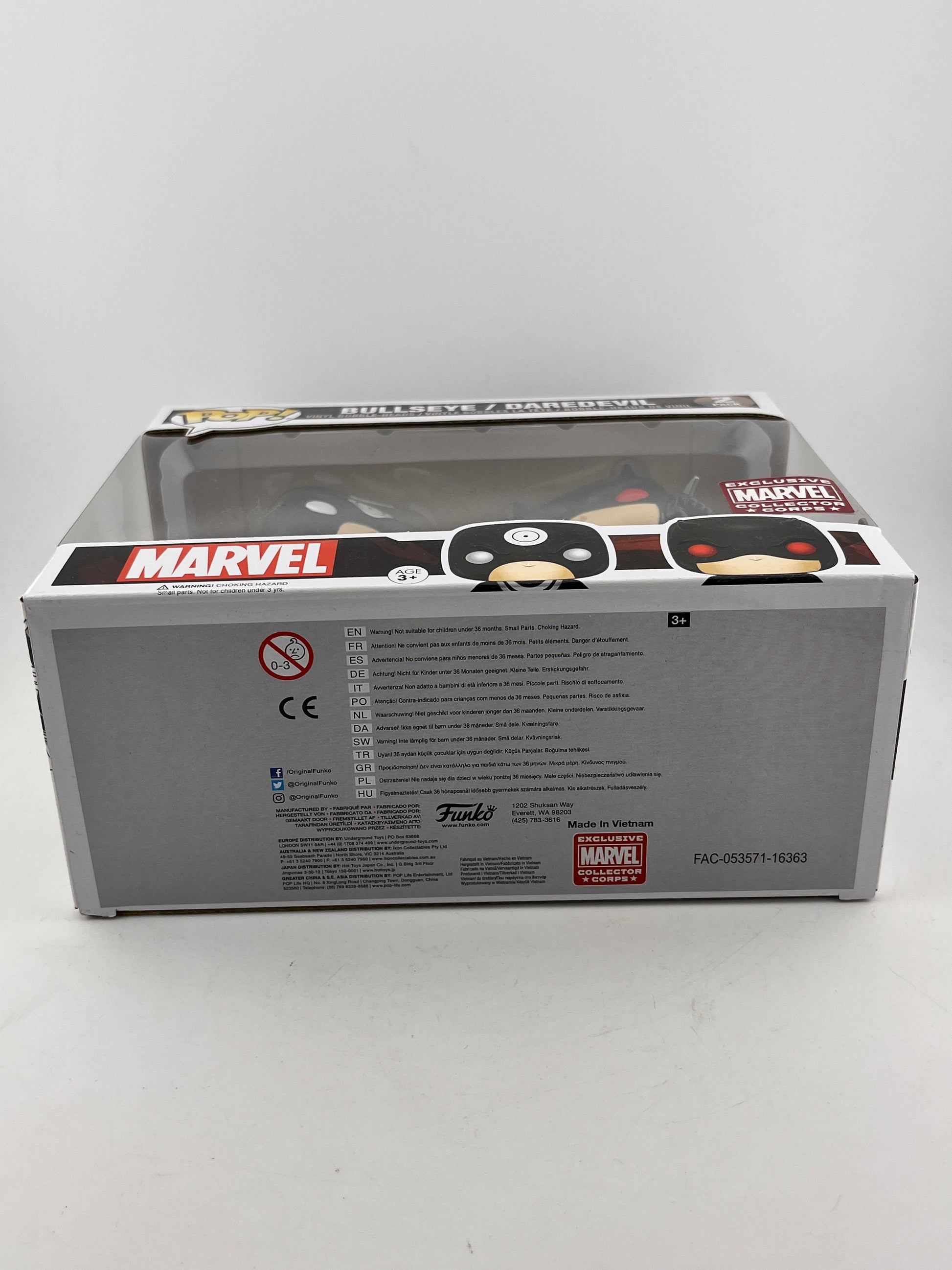 Funko POP! Marvel Bullseye/Daredevil (2 Pack) - Exclusive FRENLY BRICKS - Open 7 Days