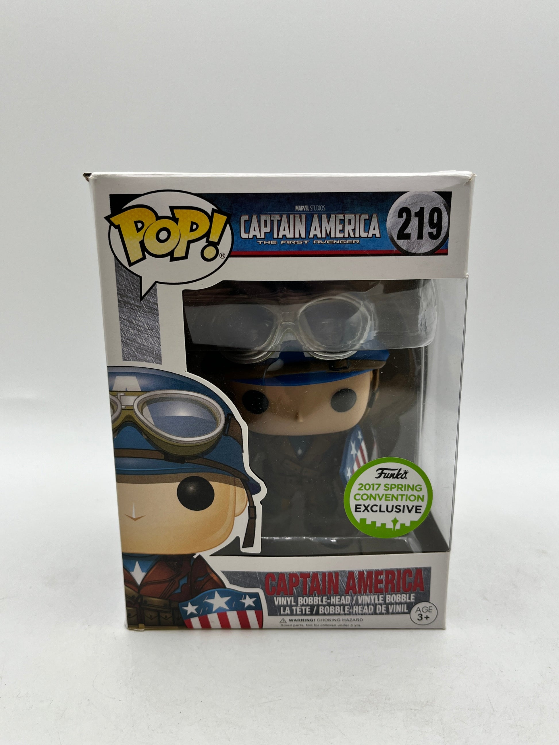 Funko POP! Marvel Captain America - First Avenger #219 - 2017 Convention Exclusive FRENLY BRICKS - Open 7 Days