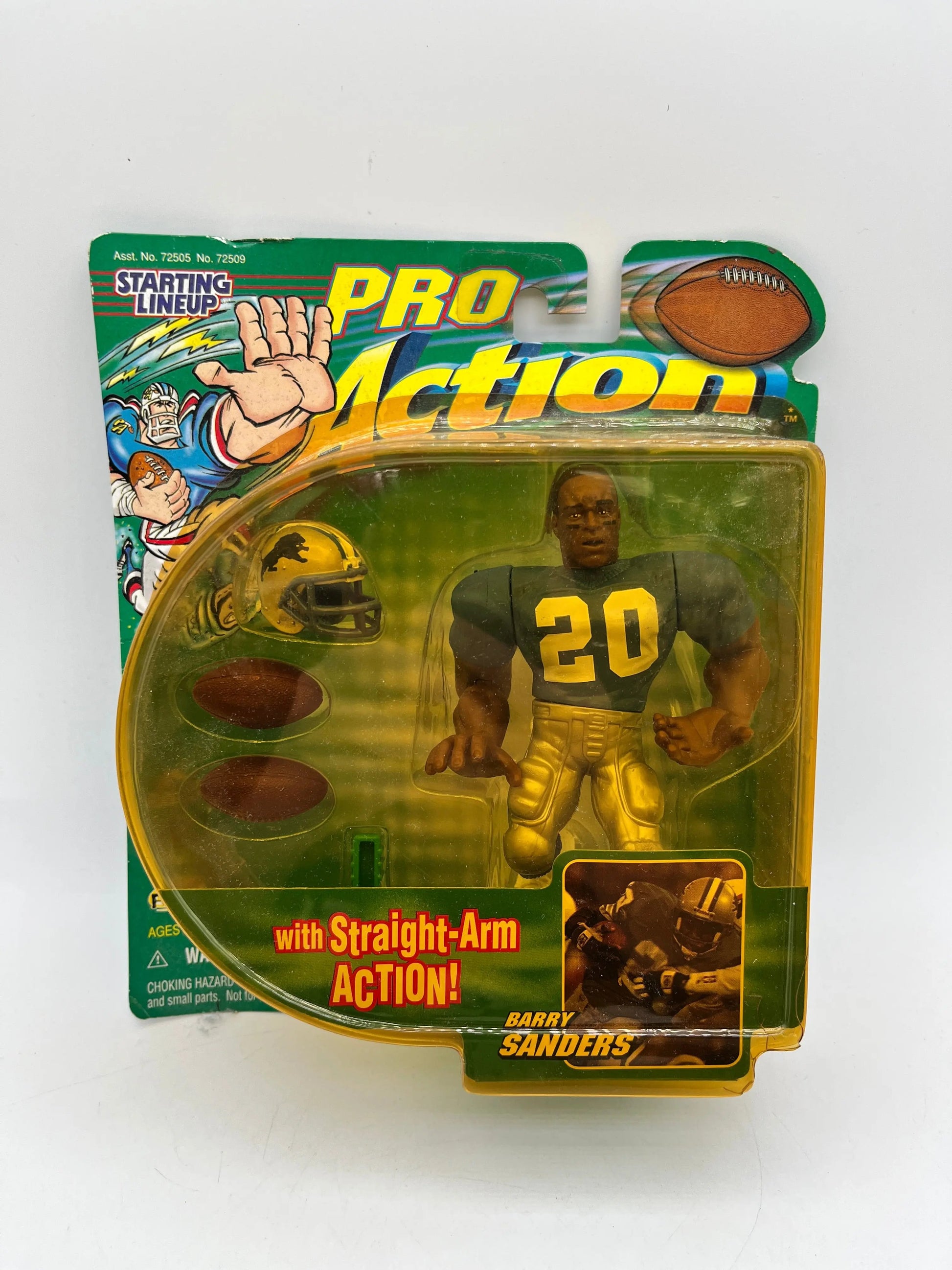 NFL Starting Lineup SLU Pro Action Barry Sanders Figure Lions 1999 - Hasbro FRENLY BRICKS - Open 7 Days