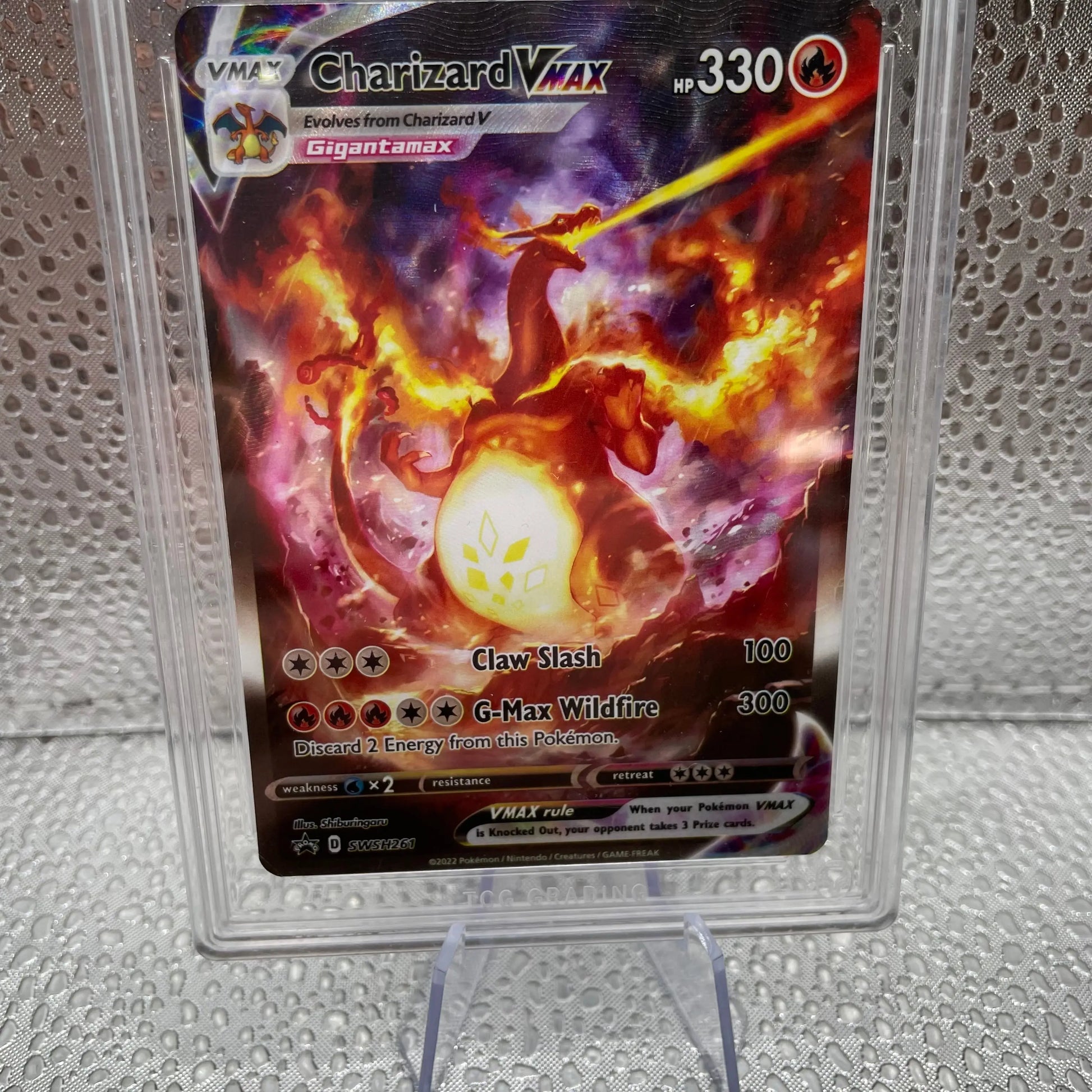 Charizard V Max SWSH261 Pokemon TCG Graded TCG 8.5 Rare FRENLY BRICKS - Open 7 Days