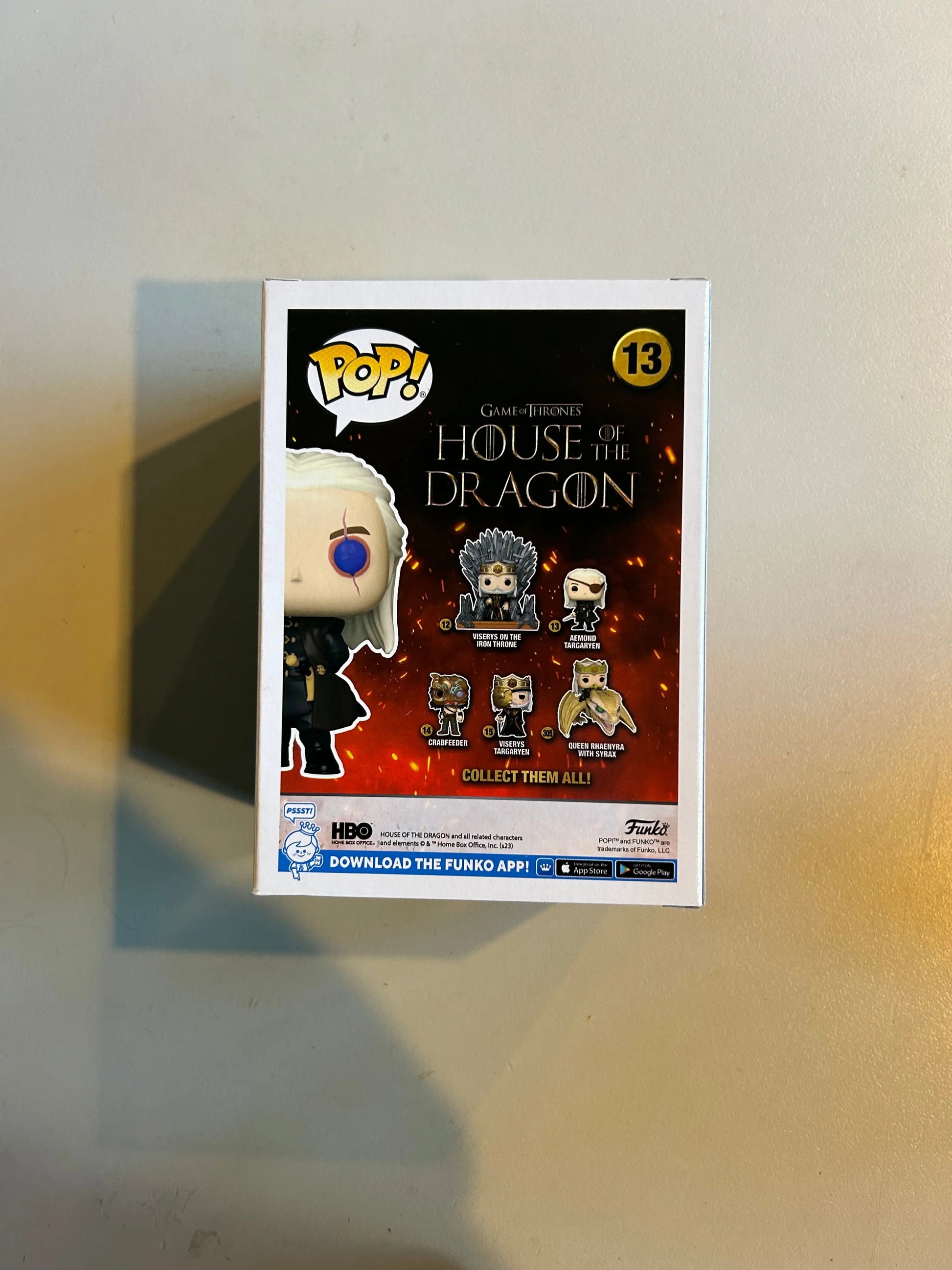 Pop Vinyl #13 House Of The Dragon Aemond Targaryen FRENLY BRICKS - Open 7 Days