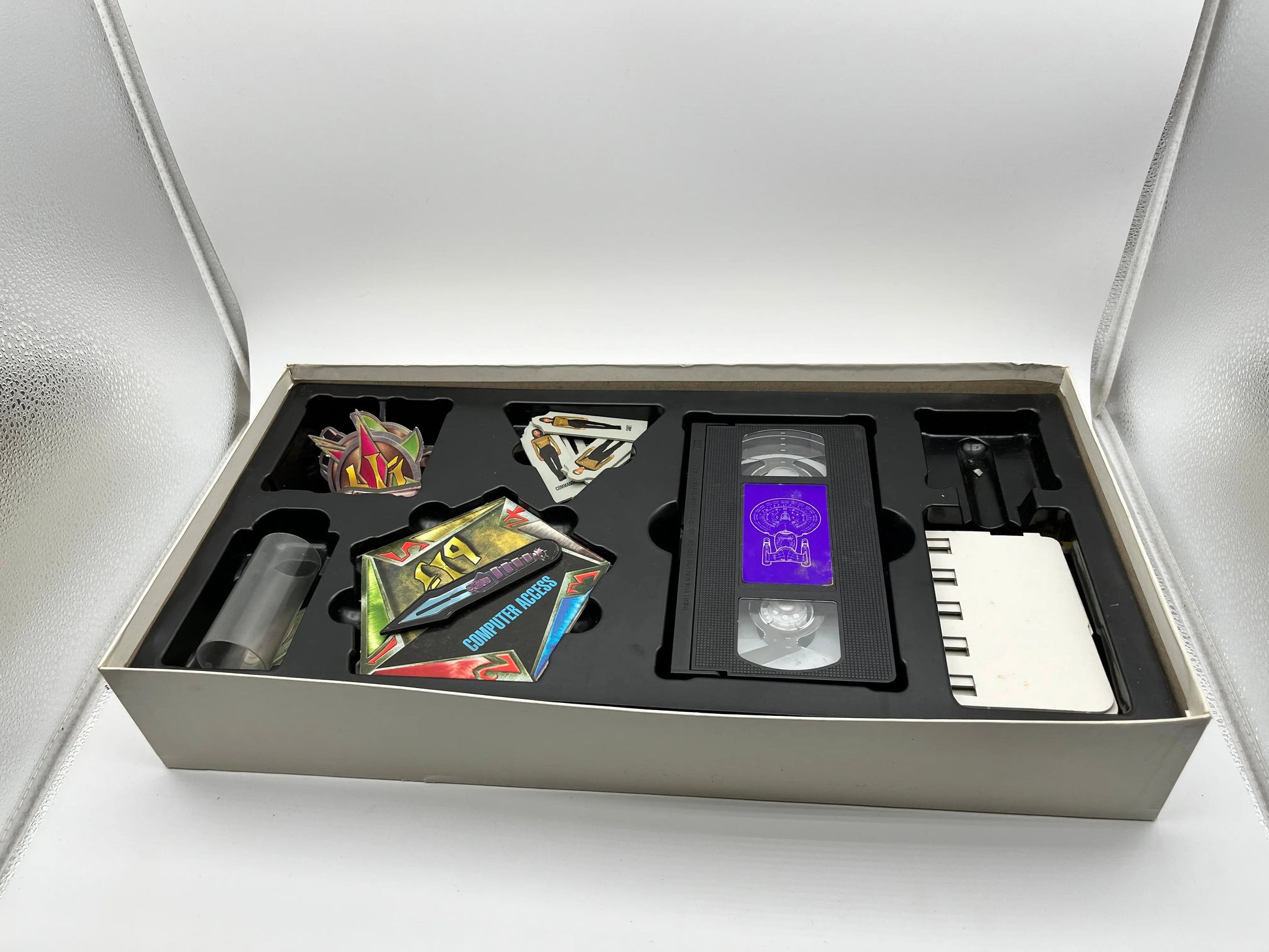 1994 Star Trek The Next Generation VHS Interactive Video Board Game - Not Sealed 90% Complete FRENLY BRICKS - Open 7 Days