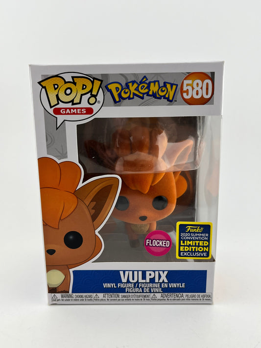 Funko POP! Games Pokémon - Vulpix #580 - Flocked Summer Convention Limited Edition FRENLY BRICKS - Open 7 Days