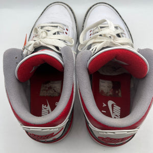 Size 10 Men’s- Nike Jordan 3 Retro Fire Red 2022 DN3707-160 Used FRENLY BRICKS - Open 7 Days