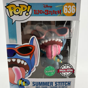 Funko POP! Disney Lilo & Stitch - Summer Stitch #636 - Scented Special Edition FRENLY BRICKS - Open 7 Days