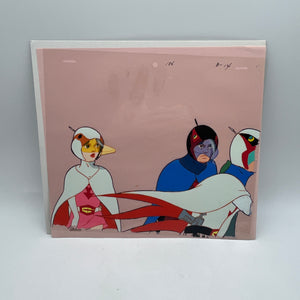 1970 Gatchaman Production Cel “Jun the Swan, Joe the Condor, and Ken the Eagle” FRENLY BRICKS - Open 7 Days
