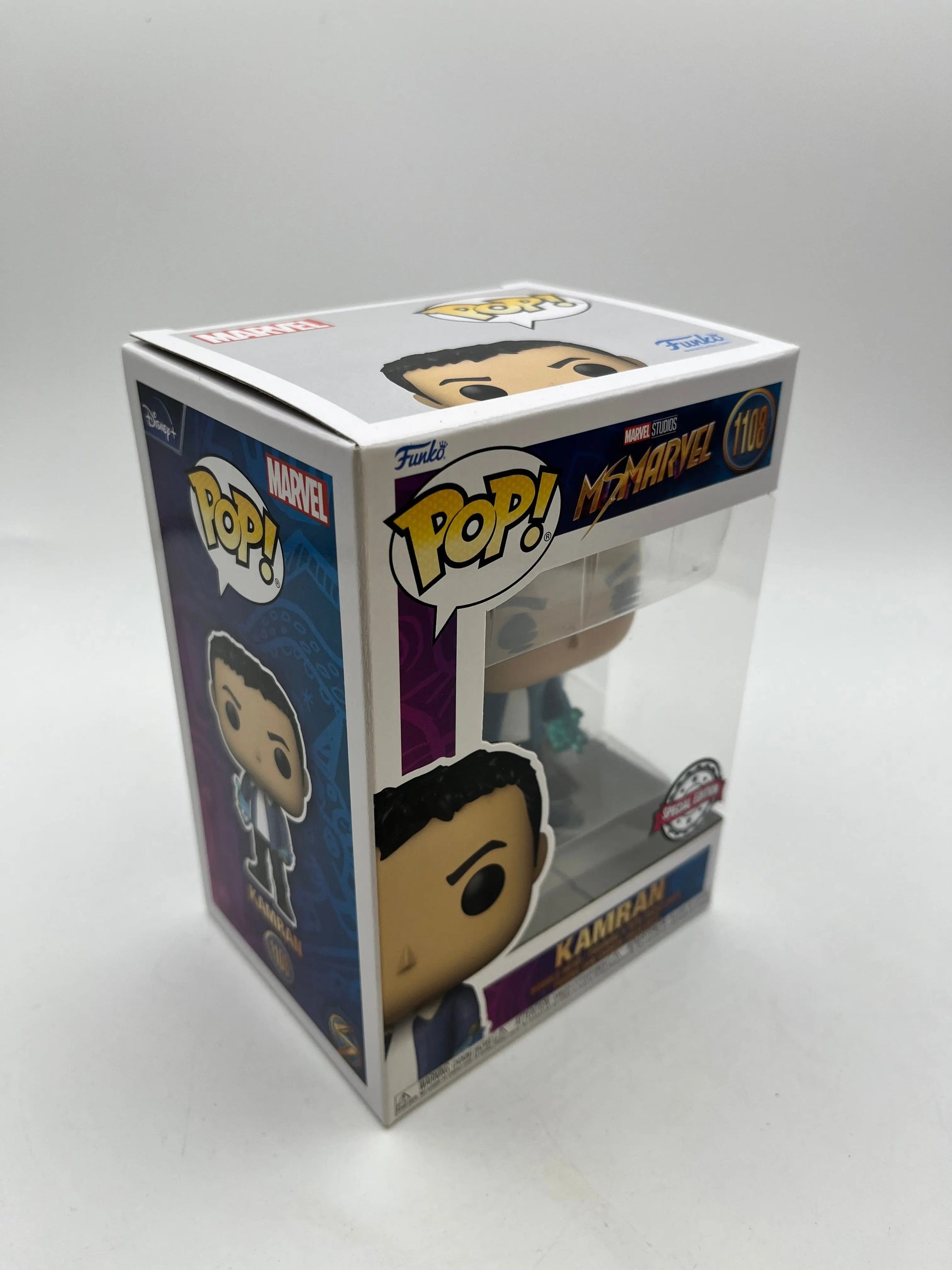Funko POP! Marvel Ms Marvel Kamran Special Edition #1108 - Vinyl Collectable FRENLY BRICKS - Open 7 Days