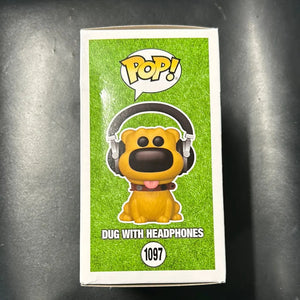 Pop Vinyl Dug Days #1097 Disney Dug With Headphones FRENLY BRICKS - Open 7 Days