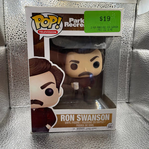 Funko Pop Television: Parks and Recreation - Ron Swanson Vinyl Figure #499 FRENLY BRICKS - Open 7 Days