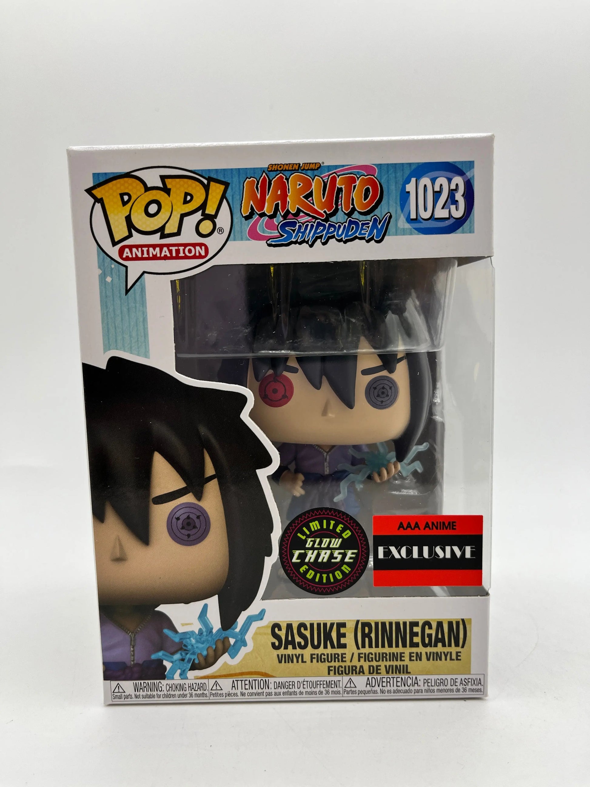 Funko POP! Naruto Shippuden Sasuke (Rinnegan) #1023 AAA Exclusive Glow Chase FRENLY BRICKS - Open 7 Days