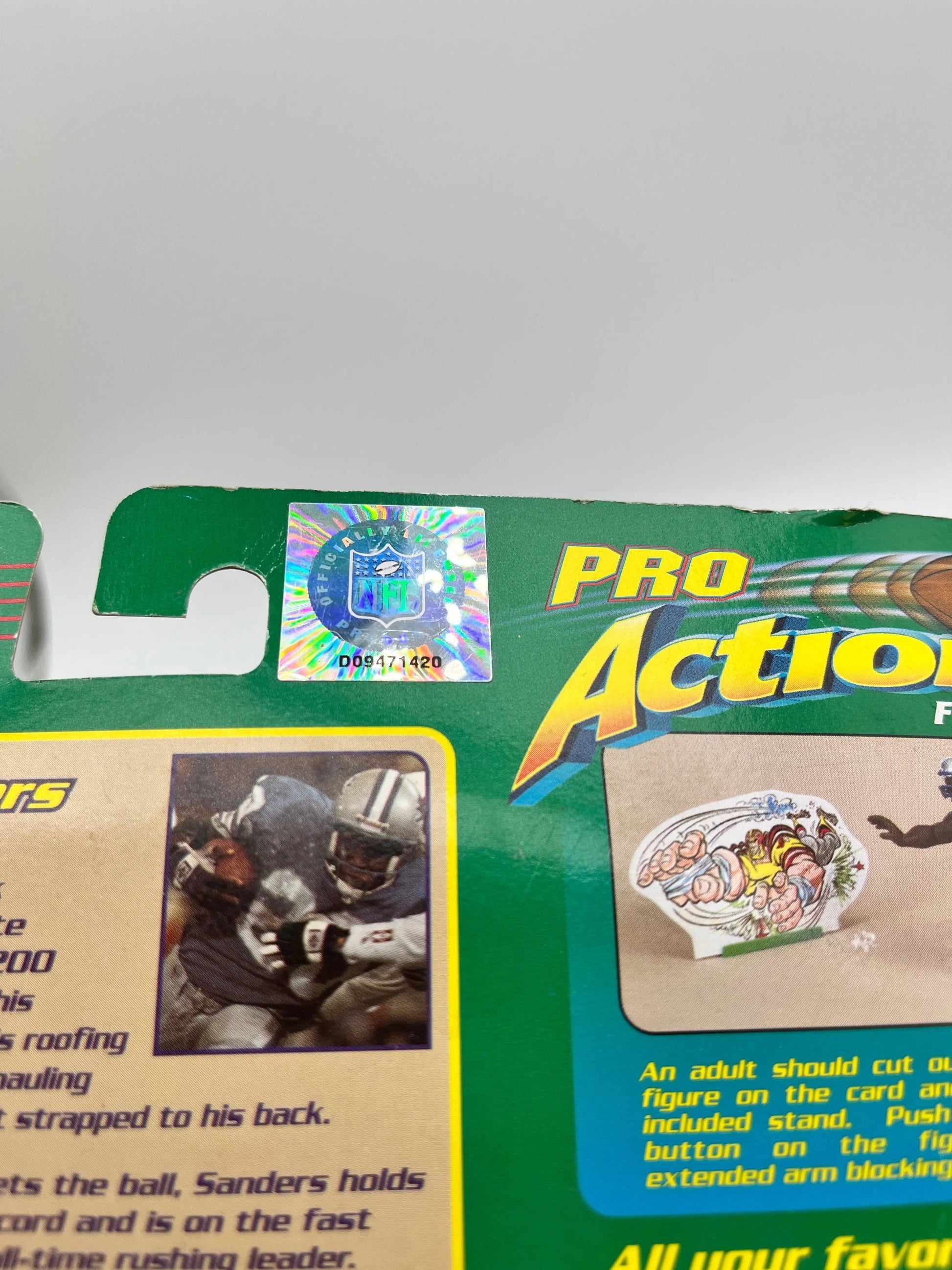 NFL Starting Lineup SLU Pro Action Barry Sanders Figure Lions 1999 - Hasbro FRENLY BRICKS - Open 7 Days