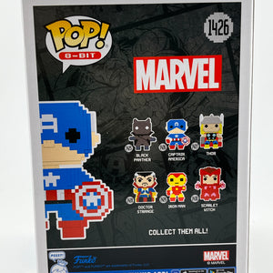 Funko POP! 8-Bit Marvel - Captain America #1426 - Special Edition FRENLY BRICKS - Open 7 Days
